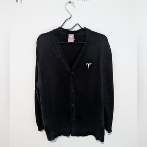 Tesla Navy Cardigan Sweater XL
